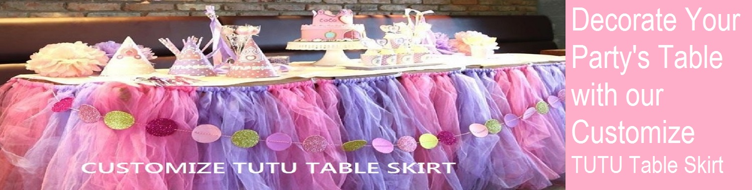 Customize Tutu Table Skirt